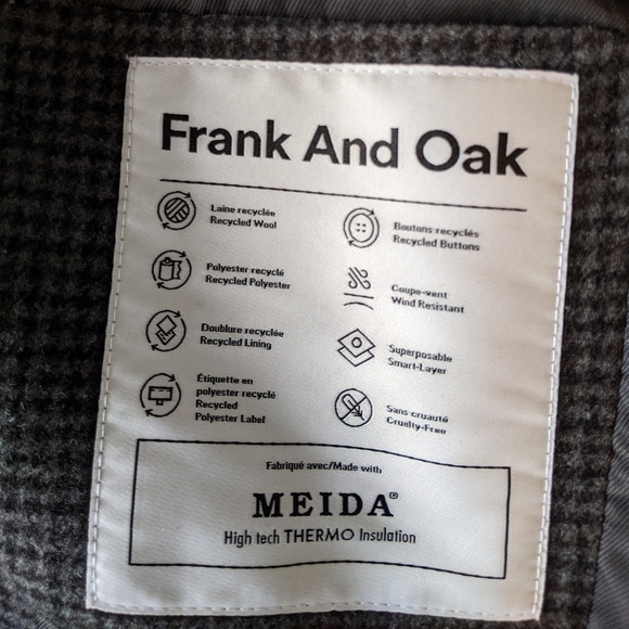Frank and Oak wool-blend cocoon coat - Picture 4 of 11